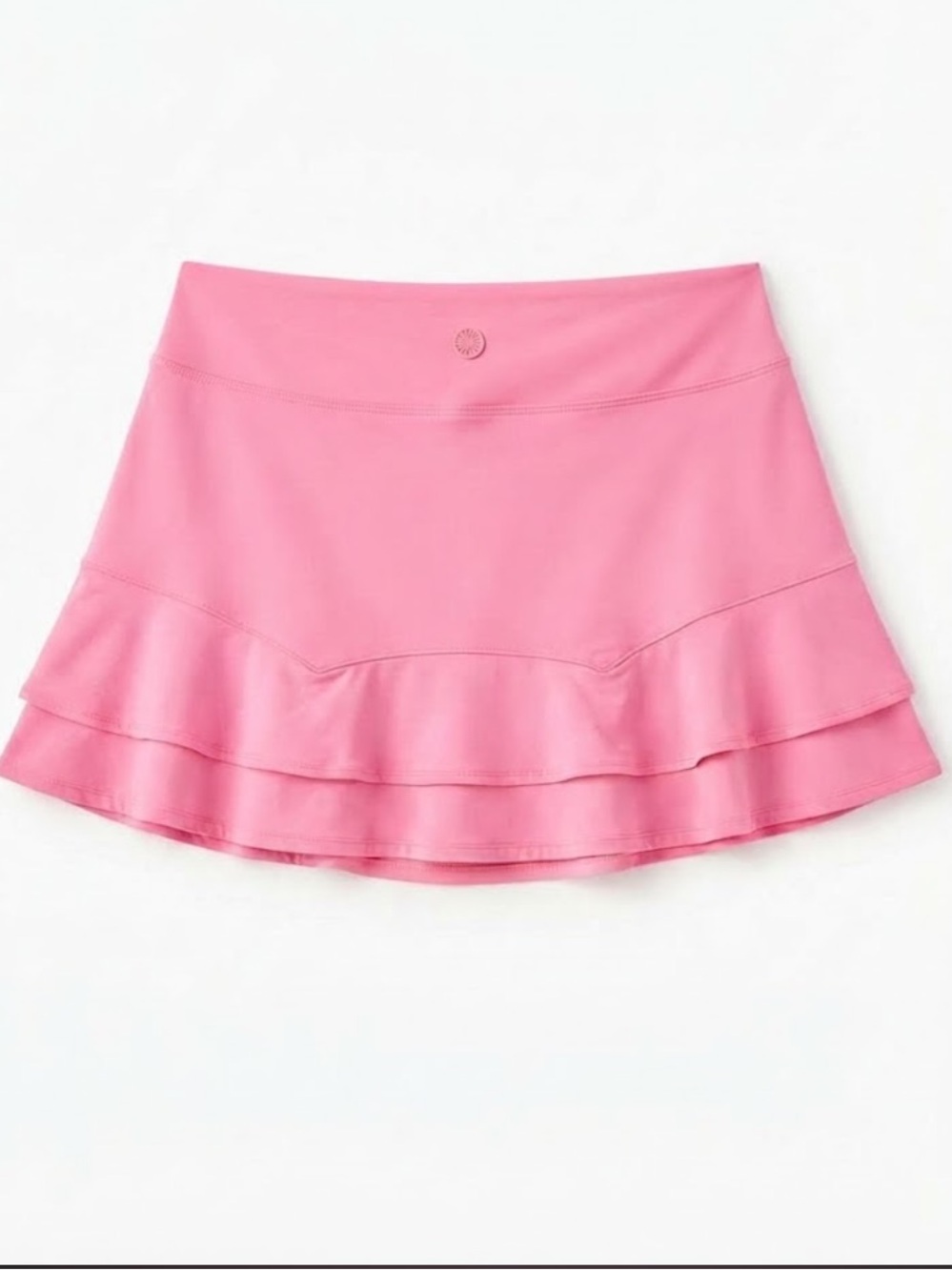 Lilly Pulitzer Luxletic Pink Athletic Skort Ruffled Tennis Activewear Skirt Size - Picture 2 of 5